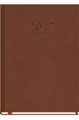 Terminarz 2027 A5 tygodniowy Popularny brąz