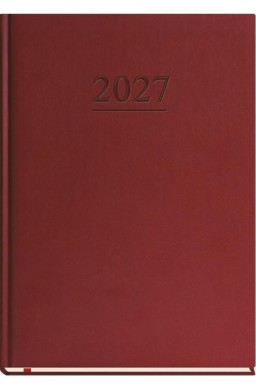 Terminarz 2027 B5 tygodniowy klasyczny bordo