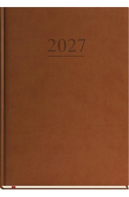 Terminarz 2027 B5 tygodniowy klasyczny brąz
