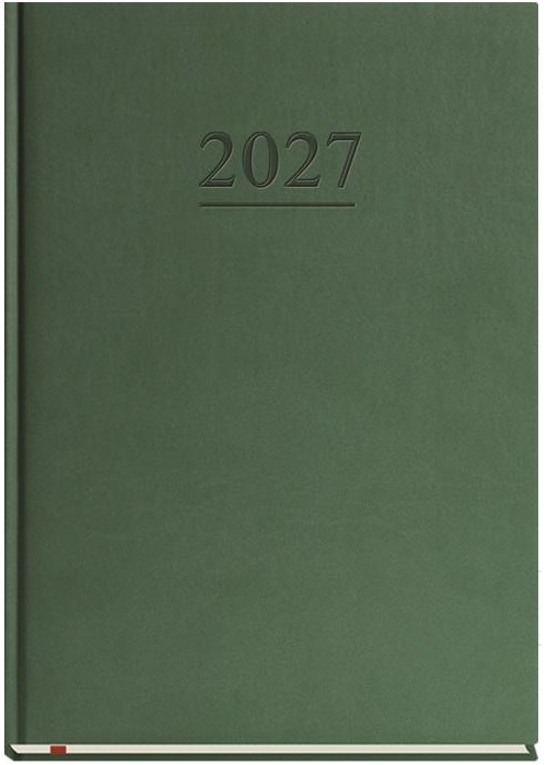Terminarz 2027 B5 tygodniowy klasyczny zieleń