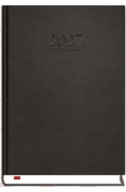 Terminarz 2027 B6 dzienny Powszechny czarny