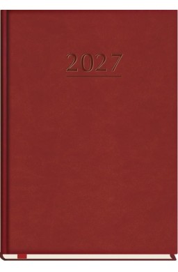Terminarz 2027 A5 tygodniowy Popularny bordo