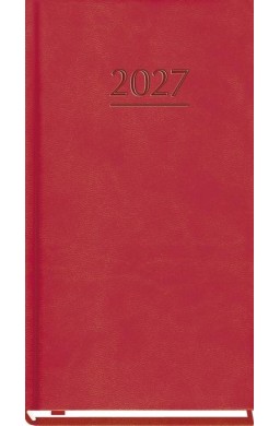 Terminarz 2027 kieszonkowy czerwony