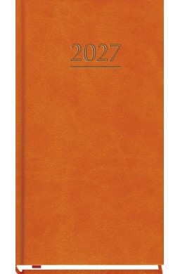 Terminarz 2027 kieszonkowy pomarańczowy