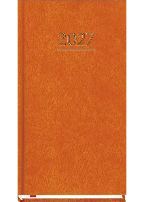 Terminarz 2027 kieszonkowy pomarańczowy