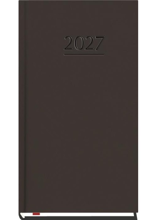 Terminarz 2027 kieszonkowy czarny