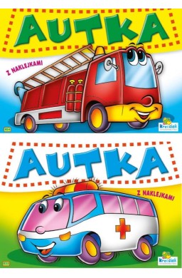 (092) Autka z naklejkami MIX