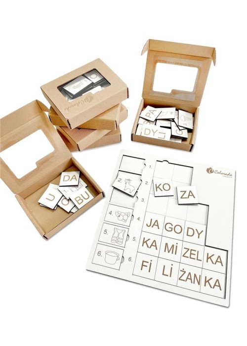 Pakiet: Krzyżówka obrazkowo-sylabowa 6szt