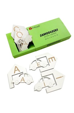 Samogłoski - autka i garaże (duże litery)