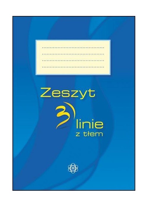 Zeszyt 3 linie z tłem