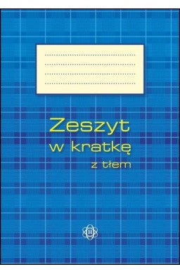 Zeszyt w kratkę z tłem