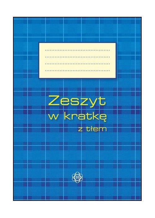 Zeszyt w kratkę z tłem