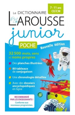 Le dictionnaire Larousse Junior poche 7/11 ans...
