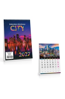 Kalendarz 2027 biurkowy City