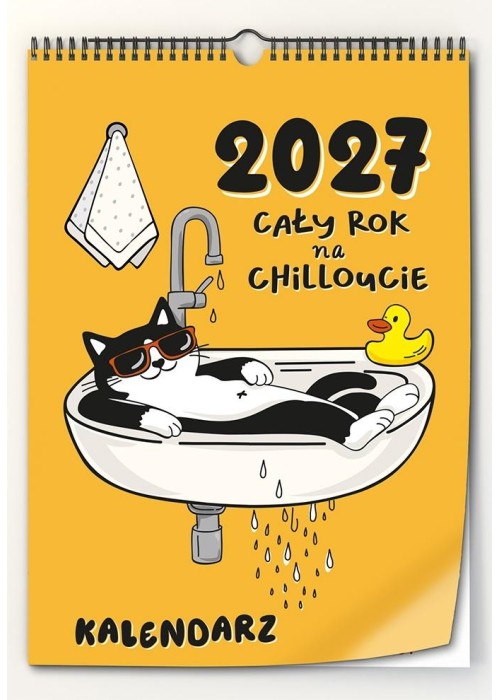 Kalendarz 2027 ścienny Mega koci