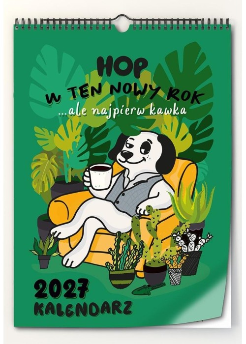 Kalendarz 2027 ścienny Mega psi