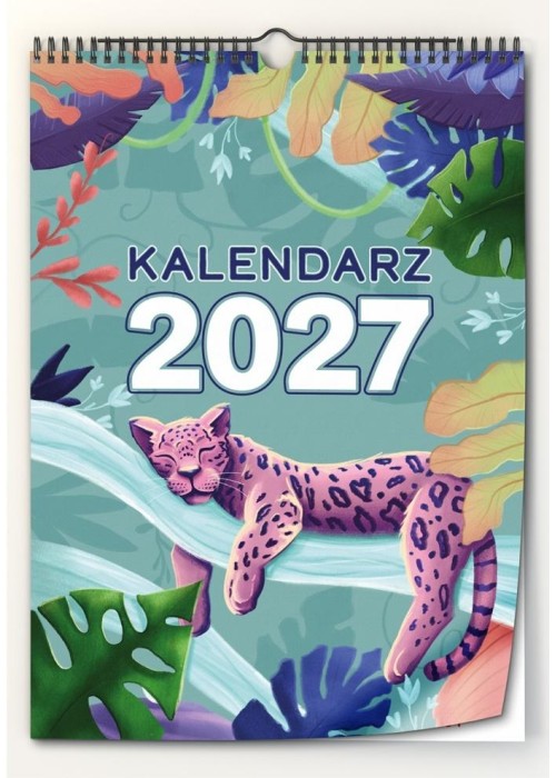Kalendarz 2027 ścienny Mega animals