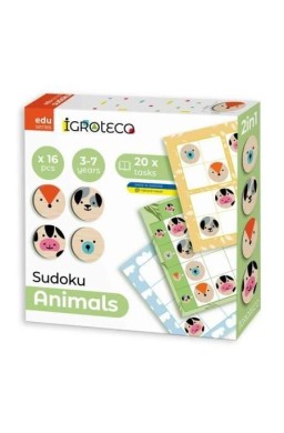 Logiczne gra Sudoku Zwierzęta 16szt