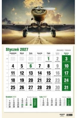 Kalendarz 2027 Jednodzielny Eko MIX