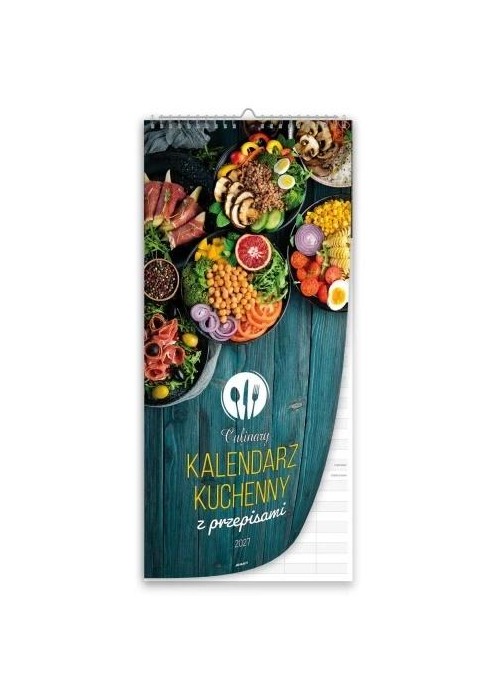 Kalendarz 2027 Ścienny Paskowy Duży Kuchenny