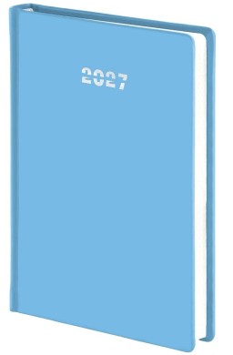 Kalendarz 2027 A4 tygodniowy Classic błękitny