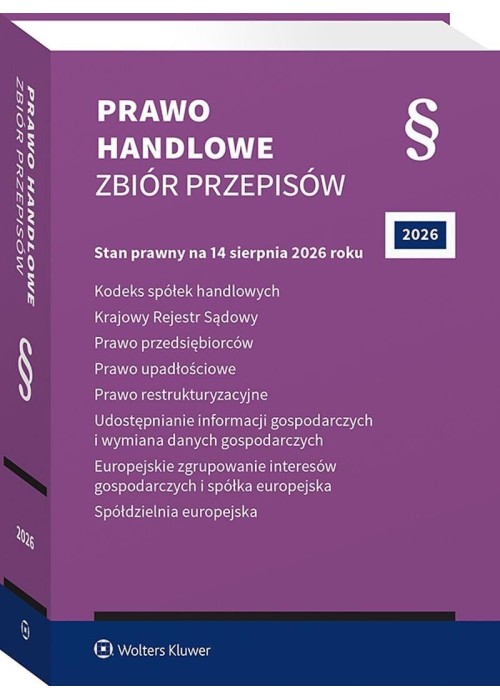 Prawo handlowe. Zbiór przepisów