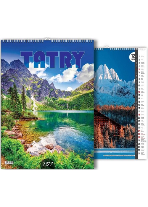 Kalendarz 2027 wieloplanszowy Tatry