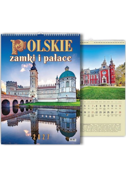 Kalendarz 2027 wieloplanszowy Zamki i Pałace