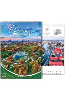 Kalendarz 2027 wieloplanszowy Polska z góry