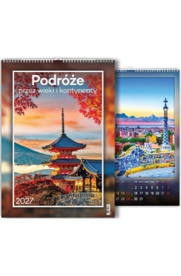 Kalendarz 2027 wieloplanszowy Podróże przez wieki