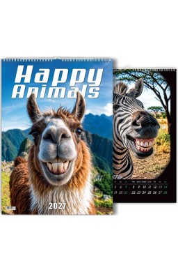 Kalendarz 2027 wieloplanszowy Happy Animals