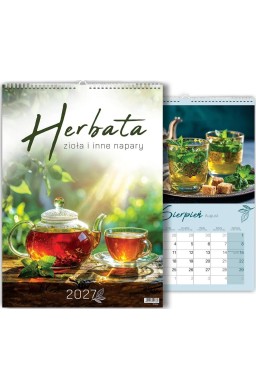Kalendarz 2027 wieloplanszowy Herbata i zioła