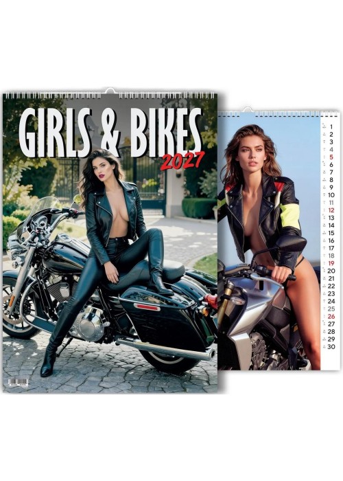 Kalendarz 2027 wieloplanszowy Girls&Bikes