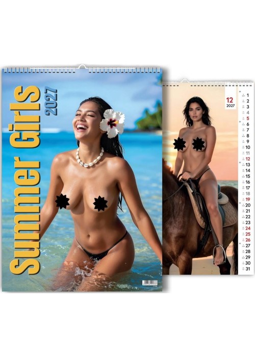 Kalendarz 2027 wieloplanszowy Summer Girls
