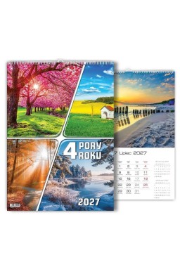 Kalendarz 2027 wieloplanszowy 4 pory roku