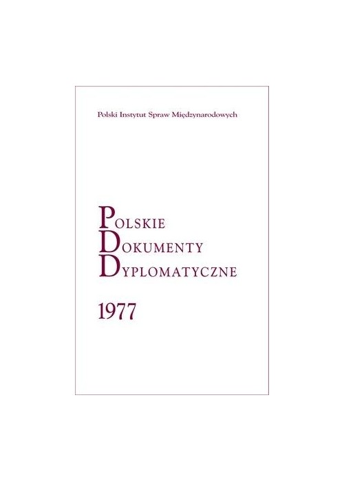 Polskie Dokumenty Dyplomatyczne 1977