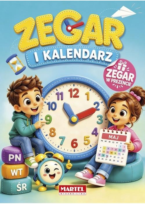 Zegar i kalendarz z makietą zegara