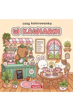 Cozy kolorowanka. W kawiarni