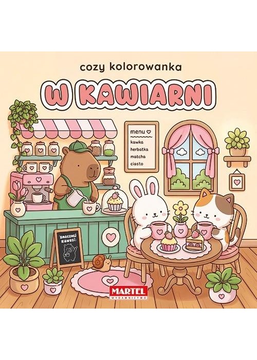 Cozy kolorowanka. W kawiarni