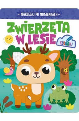 Naklejaj po numerkach. Zwierzęta w lesie