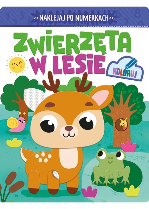 Naklejaj po numerkach. Zwierzęta w lesie