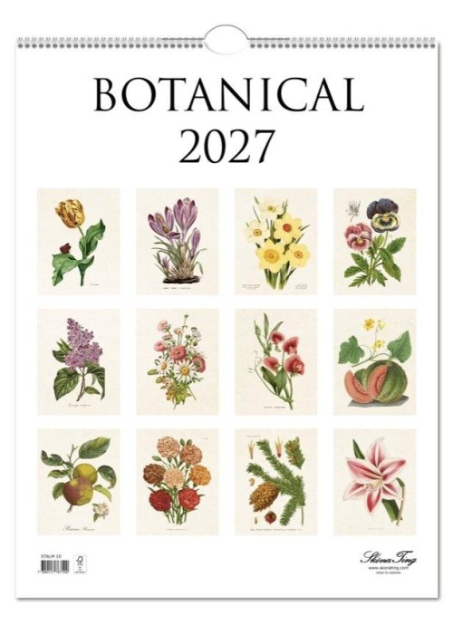 Kalendarz 2027 ścienny Botanika rośliny natura