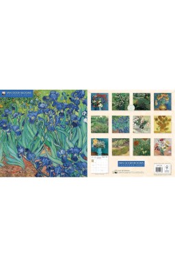 Kalendarz 2027 ścienny kwadrat Van Gogh Kwiaty