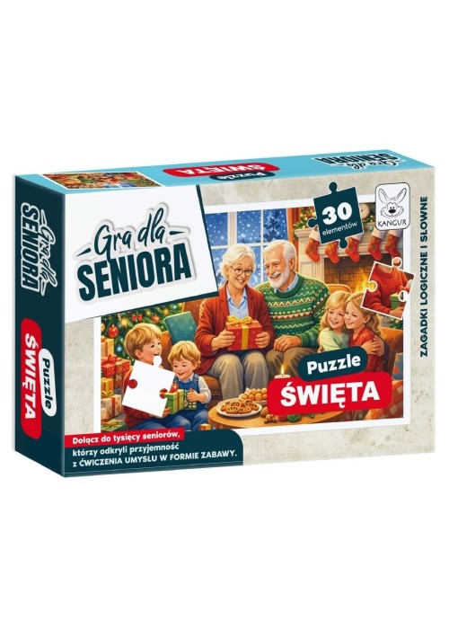 Gra dla Seniora. Puzzle Święta 30el