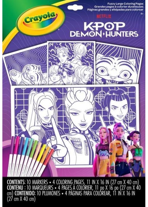 Kolorowanka + naklejki K-Pop Demon Hunters CRAYOLA