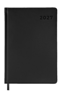 Terminarz 2027 A4 dzienny czarny