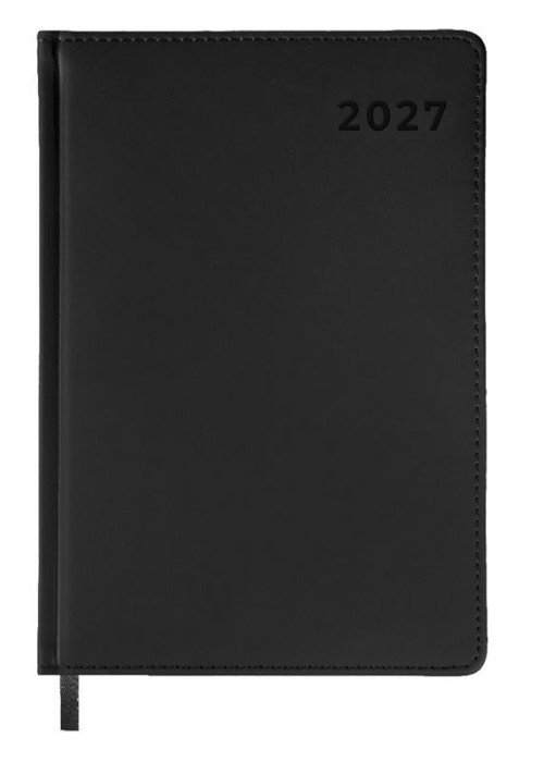 Terminarz 2027 A4 dzienny czarny