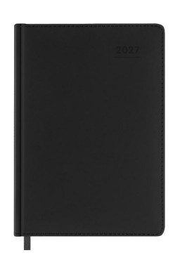 Terminarz 2027 A5 dzienny czarny