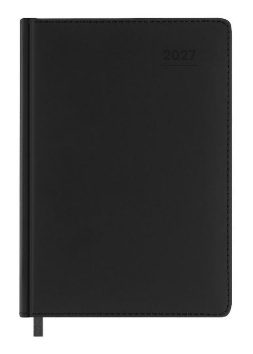 Terminarz 2027 A5 dzienny czarny