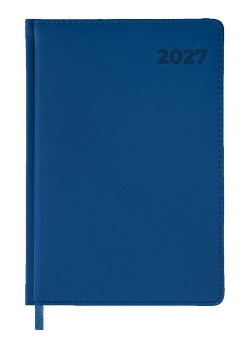 Terminarz 2027 A5 dzienny niebieski